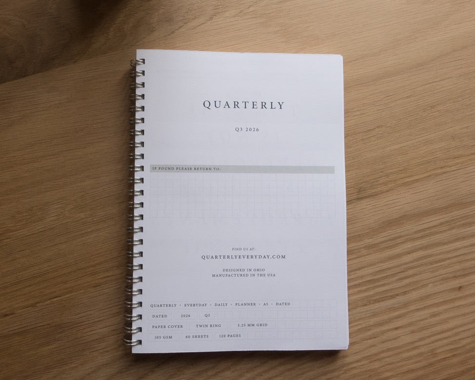 Q4 2026 Quarterly Everyday Daily Planner Digital Download (Copy)