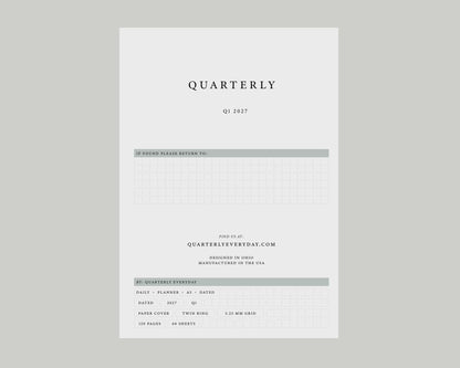 Flip-through video of the free Q1 2027 Daily Planner download